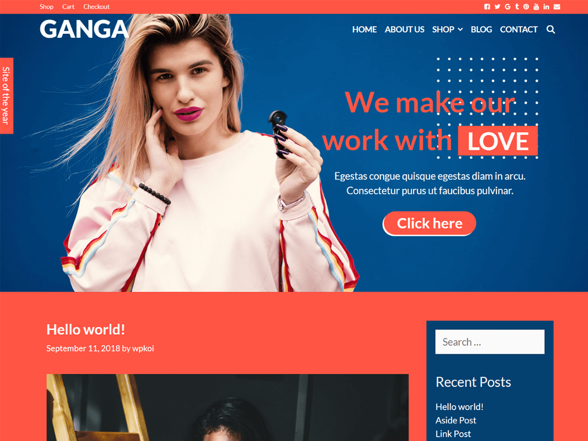 Ganga Preview Wordpress Theme - Rating, Reviews, Preview, Demo & Download