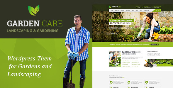 Garden Care Preview Wordpress Theme - Rating, Reviews, Preview, Demo & Download