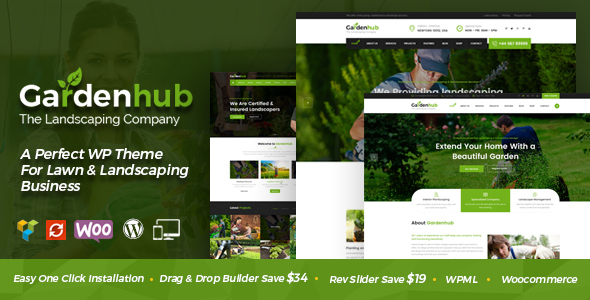 Garden HUB Preview Wordpress Theme - Rating, Reviews, Preview, Demo & Download