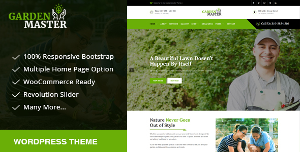 Garden Master Preview Wordpress Theme - Rating, Reviews, Preview, Demo & Download