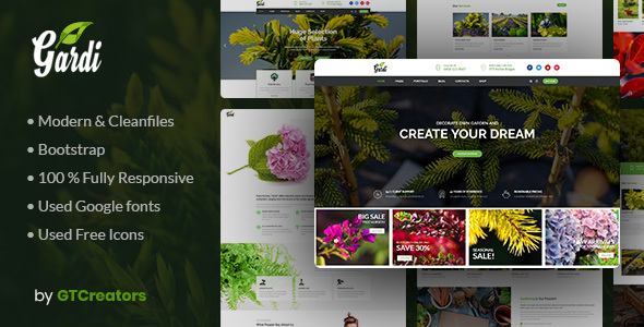 Gardening And Preview Wordpress Theme - Rating, Reviews, Preview, Demo & Download