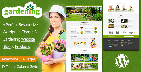 Gardening Preview Wordpress Theme - Rating, Reviews, Preview, Demo & Download