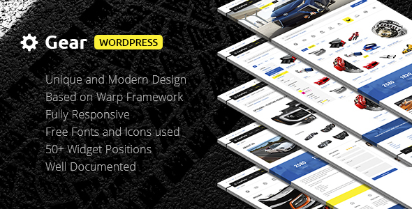 Gear Preview Wordpress Theme - Rating, Reviews, Preview, Demo & Download