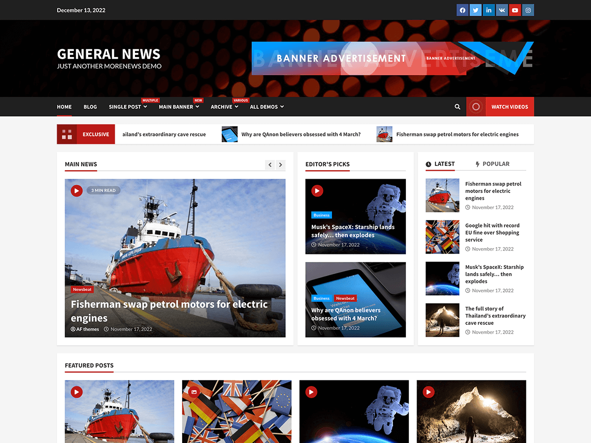 General News Preview Wordpress Theme - Rating, Reviews, Preview, Demo & Download