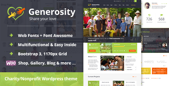 Generosity Preview Wordpress Theme - Rating, Reviews, Preview, Demo & Download