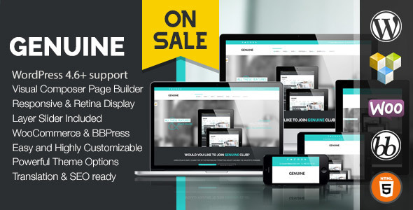 Genuine Preview Wordpress Theme - Rating, Reviews, Preview, Demo & Download