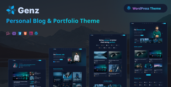 Genz Preview Wordpress Theme - Rating, Reviews, Preview, Demo & Download