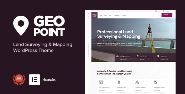 Geopoint Preview Wordpress Theme - Rating, Reviews, Preview, Demo & Download
