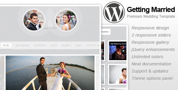 Getting Married Preview Wordpress Theme - Rating, Reviews, Preview, Demo & Download
