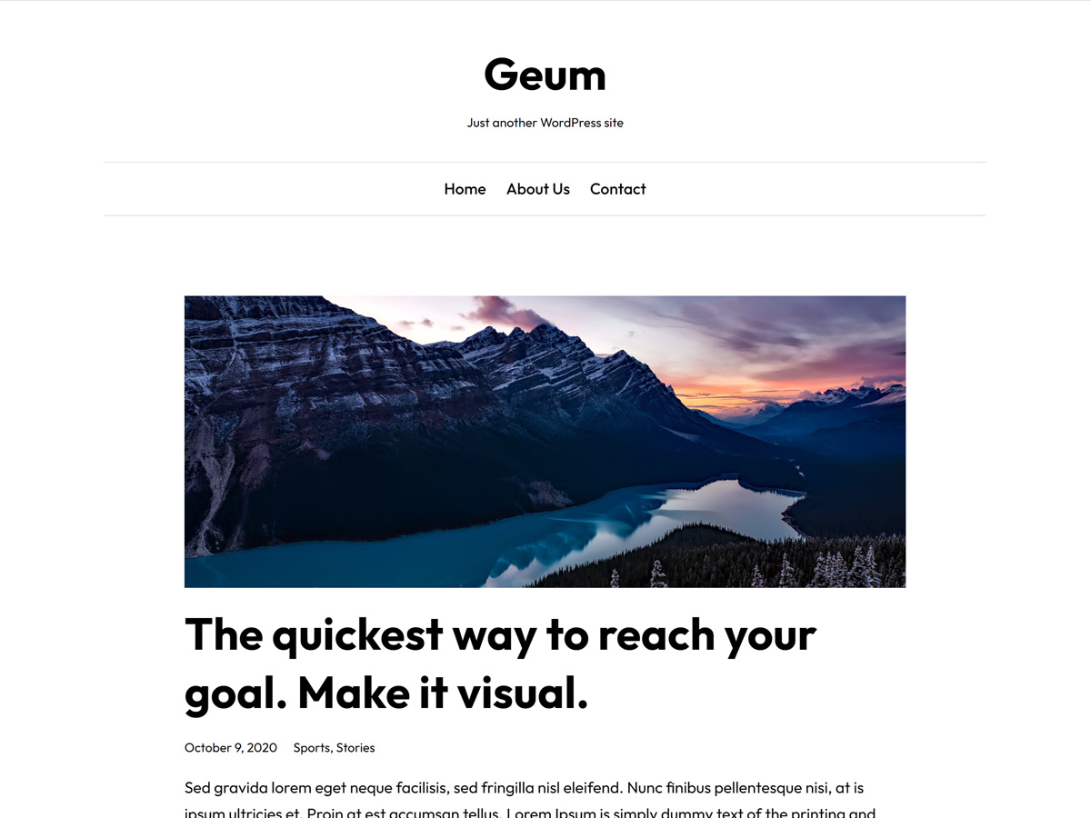 Geum Preview Wordpress Theme - Rating, Reviews, Preview, Demo & Download