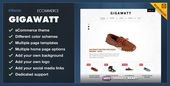Gigawatt Preview Wordpress Theme - Rating, Reviews, Preview, Demo & Download