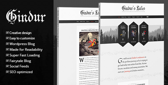 Gindur Preview Wordpress Theme - Rating, Reviews, Preview, Demo & Download