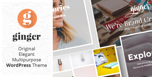 Ginger Preview Wordpress Theme - Rating, Reviews, Preview, Demo & Download