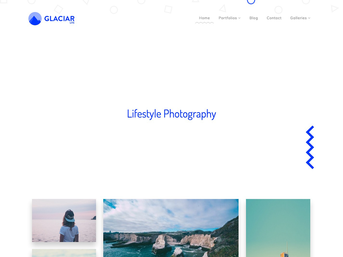 Glaciar Lite Preview Wordpress Theme - Rating, Reviews, Preview, Demo & Download