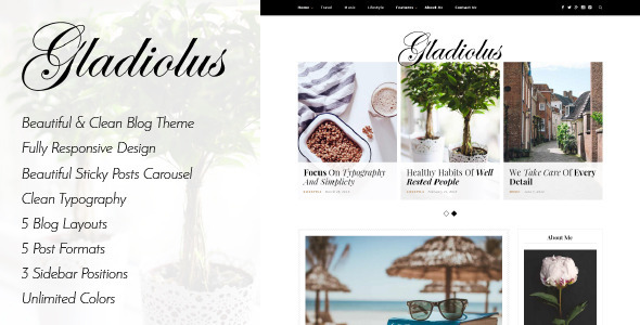 Gladiolus Preview Wordpress Theme - Rating, Reviews, Preview, Demo & Download