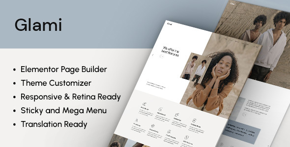 Glami Preview Wordpress Theme - Rating, Reviews, Preview, Demo & Download