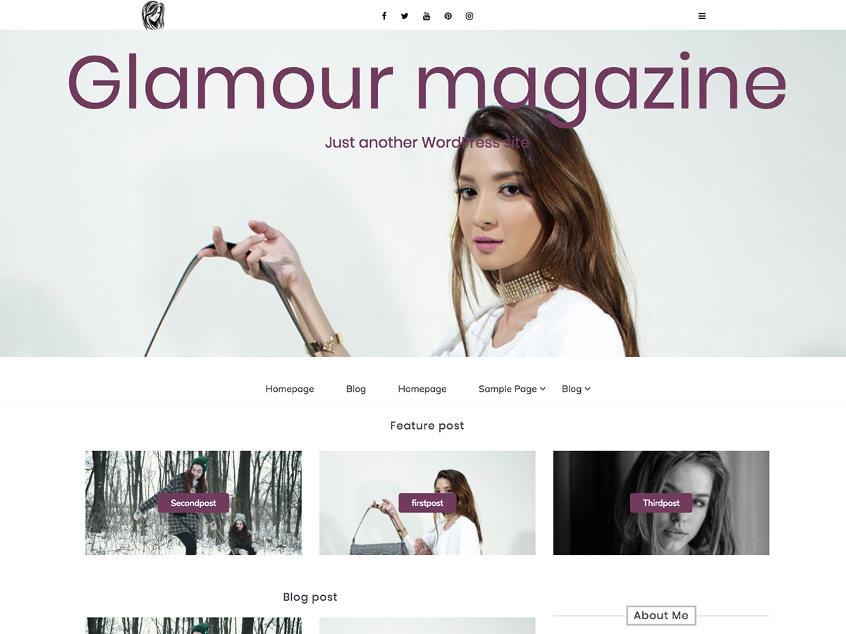Glamour Magazine Preview Wordpress Theme - Rating, Reviews, Preview, Demo & Download