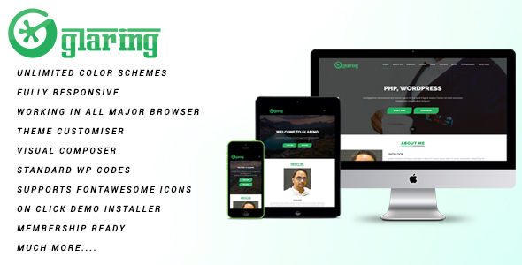 Glaring One Preview Wordpress Theme - Rating, Reviews, Preview, Demo & Download