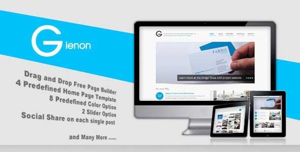 Glenon Preview Wordpress Theme - Rating, Reviews, Preview, Demo & Download