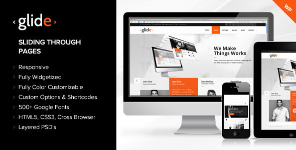 Glide Preview Wordpress Theme - Rating, Reviews, Preview, Demo & Download