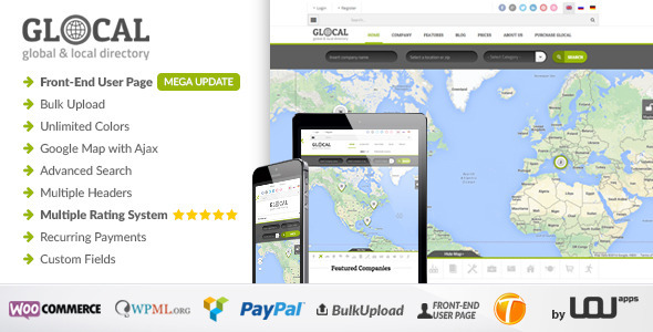 Glocal Preview Wordpress Theme - Rating, Reviews, Preview, Demo & Download