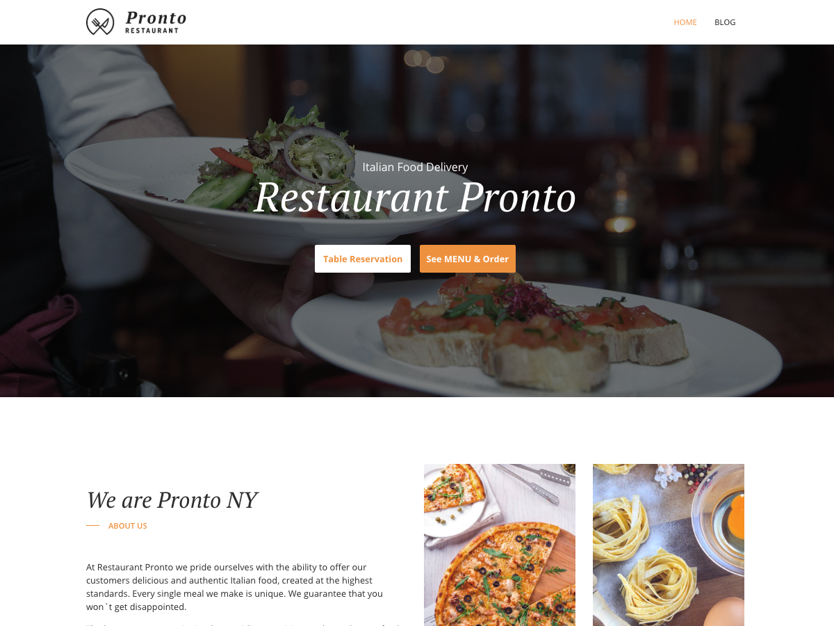 GloriaFood Restaurant Preview Wordpress Theme - Rating, Reviews, Preview, Demo & Download