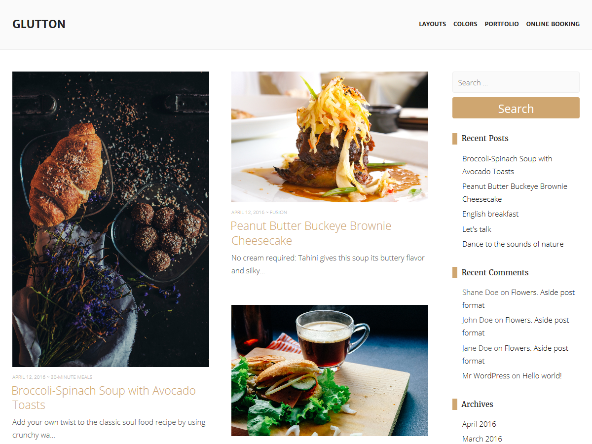 Glutton Preview Wordpress Theme - Rating, Reviews, Preview, Demo & Download