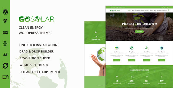 Go Solar Preview Wordpress Theme - Rating, Reviews, Preview, Demo & Download