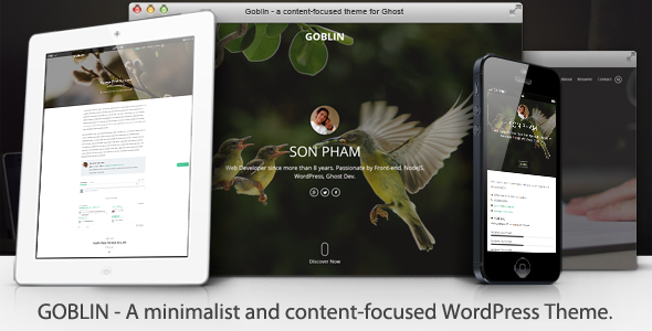 Goblin Preview Wordpress Theme - Rating, Reviews, Preview, Demo & Download