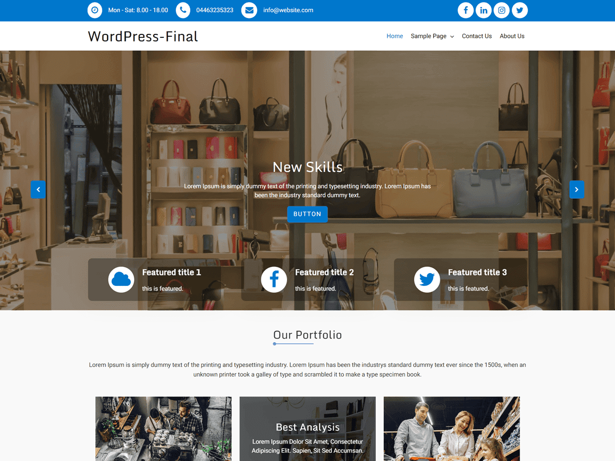 Goldy Shopkeeper Preview Wordpress Theme - Rating, Reviews, Preview, Demo & Download