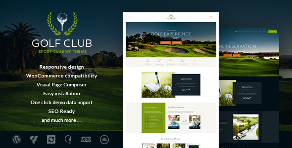 Golf Club Preview Wordpress Theme - Rating, Reviews, Preview, Demo & Download