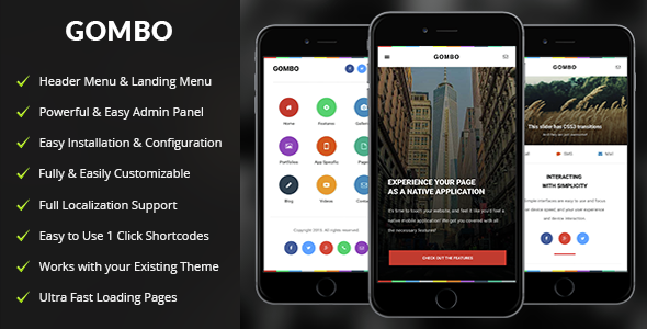Gombo Preview Wordpress Theme - Rating, Reviews, Preview, Demo & Download