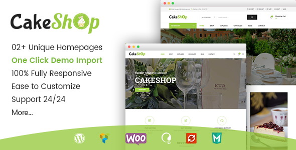 Gon CakeShop Preview Wordpress Theme - Rating, Reviews, Preview, Demo & Download