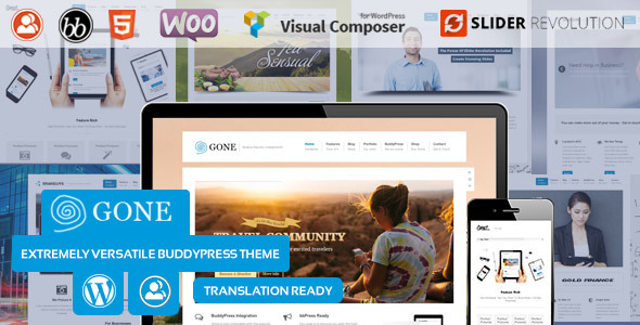 Gone Preview Wordpress Theme - Rating, Reviews, Preview, Demo & Download