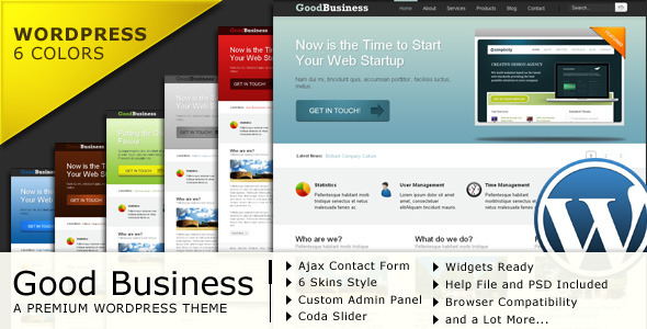 Good Business Preview Wordpress Theme - Rating, Reviews, Preview, Demo & Download