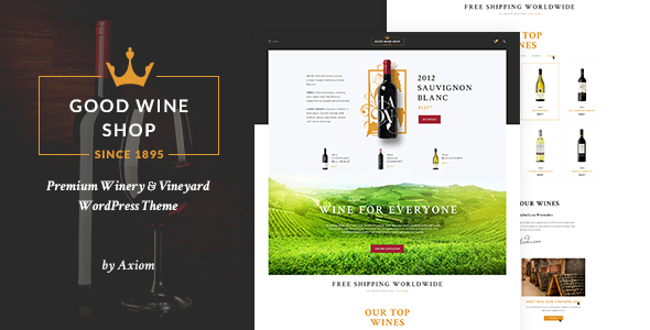 Good Wine Preview Wordpress Theme - Rating, Reviews, Preview, Demo & Download