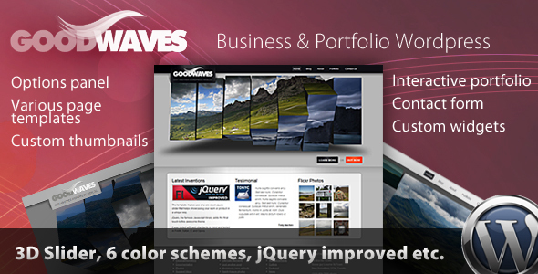 Goodwaves Preview Wordpress Theme - Rating, Reviews, Preview, Demo & Download