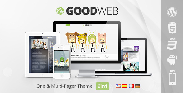 GoodWeb Preview Wordpress Theme - Rating, Reviews, Preview, Demo & Download