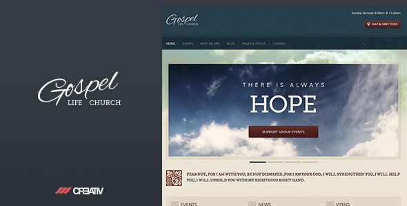 Gospel Preview Wordpress Theme - Rating, Reviews, Preview, Demo & Download