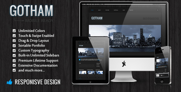Gotham Preview Wordpress Theme - Rating, Reviews, Preview, Demo & Download