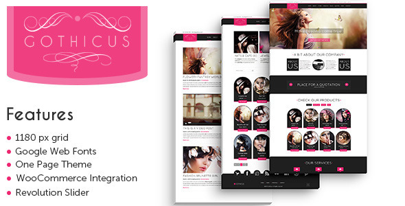 Gothicus Preview Wordpress Theme - Rating, Reviews, Preview, Demo & Download