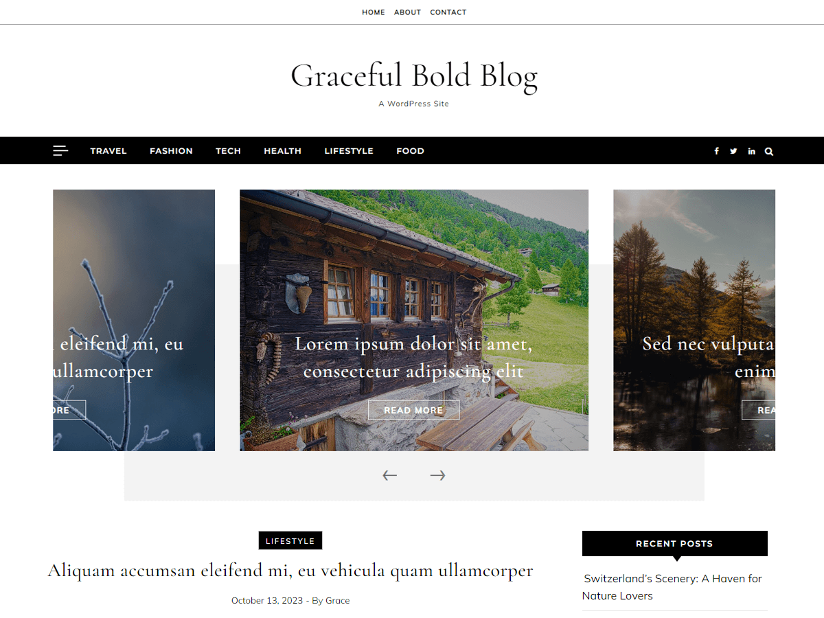 Graceful Bold Preview Wordpress Theme - Rating, Reviews, Preview, Demo & Download