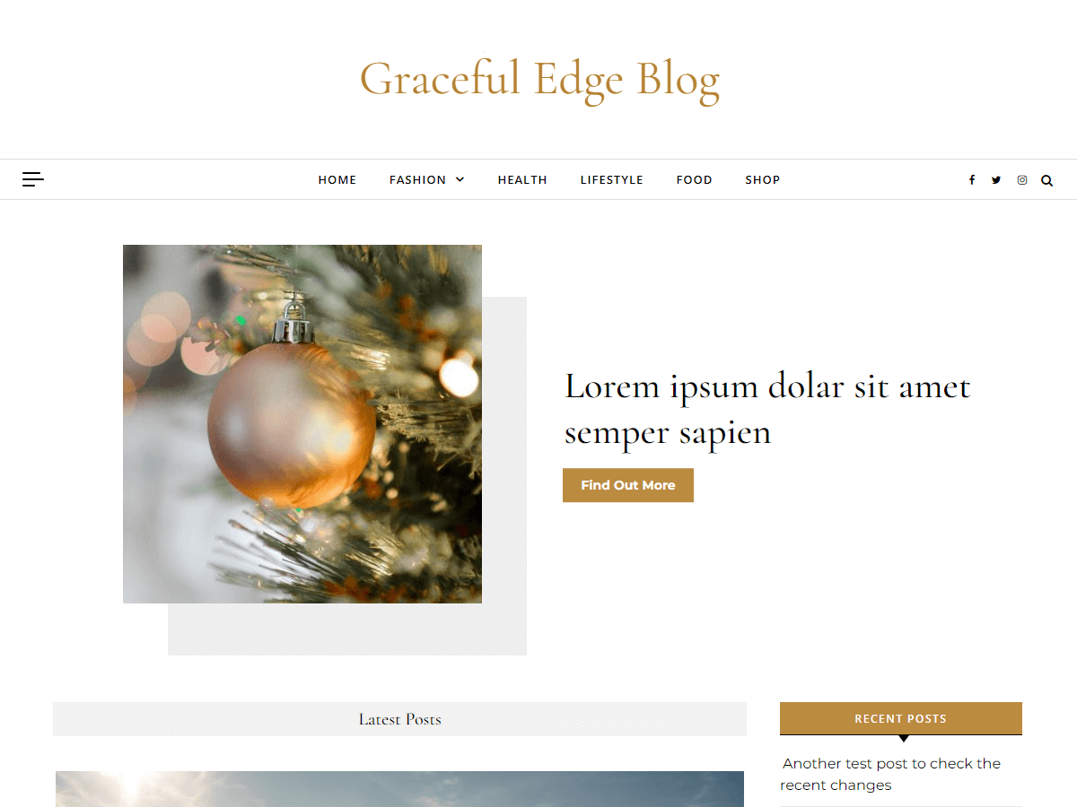 Graceful Edge Preview Wordpress Theme - Rating, Reviews, Preview, Demo & Download