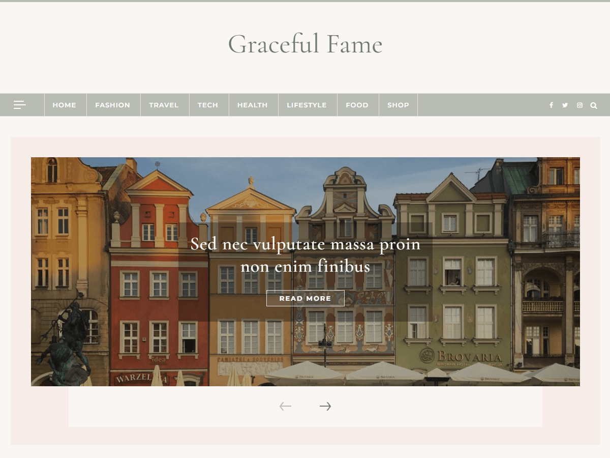 Graceful Fame Preview Wordpress Theme - Rating, Reviews, Preview, Demo & Download