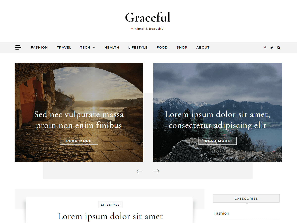 Graceful Preview Wordpress Theme - Rating, Reviews, Preview, Demo & Download