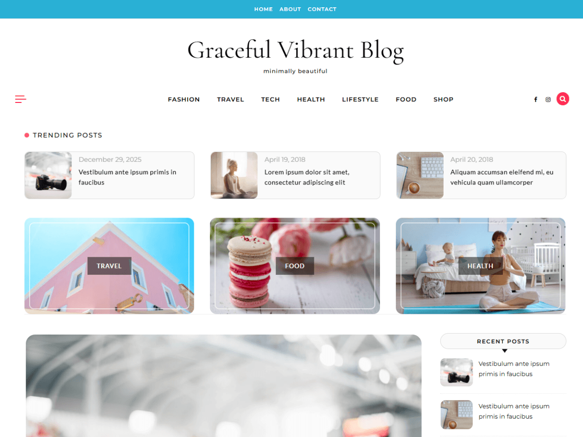 Graceful Vibrant Preview Wordpress Theme - Rating, Reviews, Preview, Demo & Download