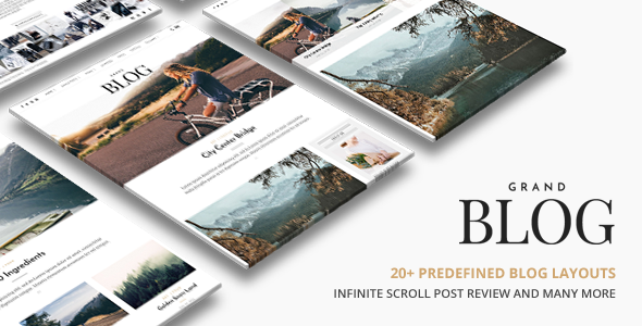 Grand Blog Preview Wordpress Theme - Rating, Reviews, Preview, Demo & Download
