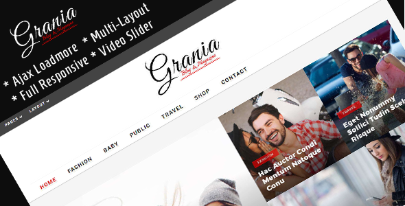 Grania Preview Wordpress Theme - Rating, Reviews, Preview, Demo & Download