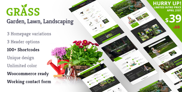 Grass Preview Wordpress Theme - Rating, Reviews, Preview, Demo & Download
