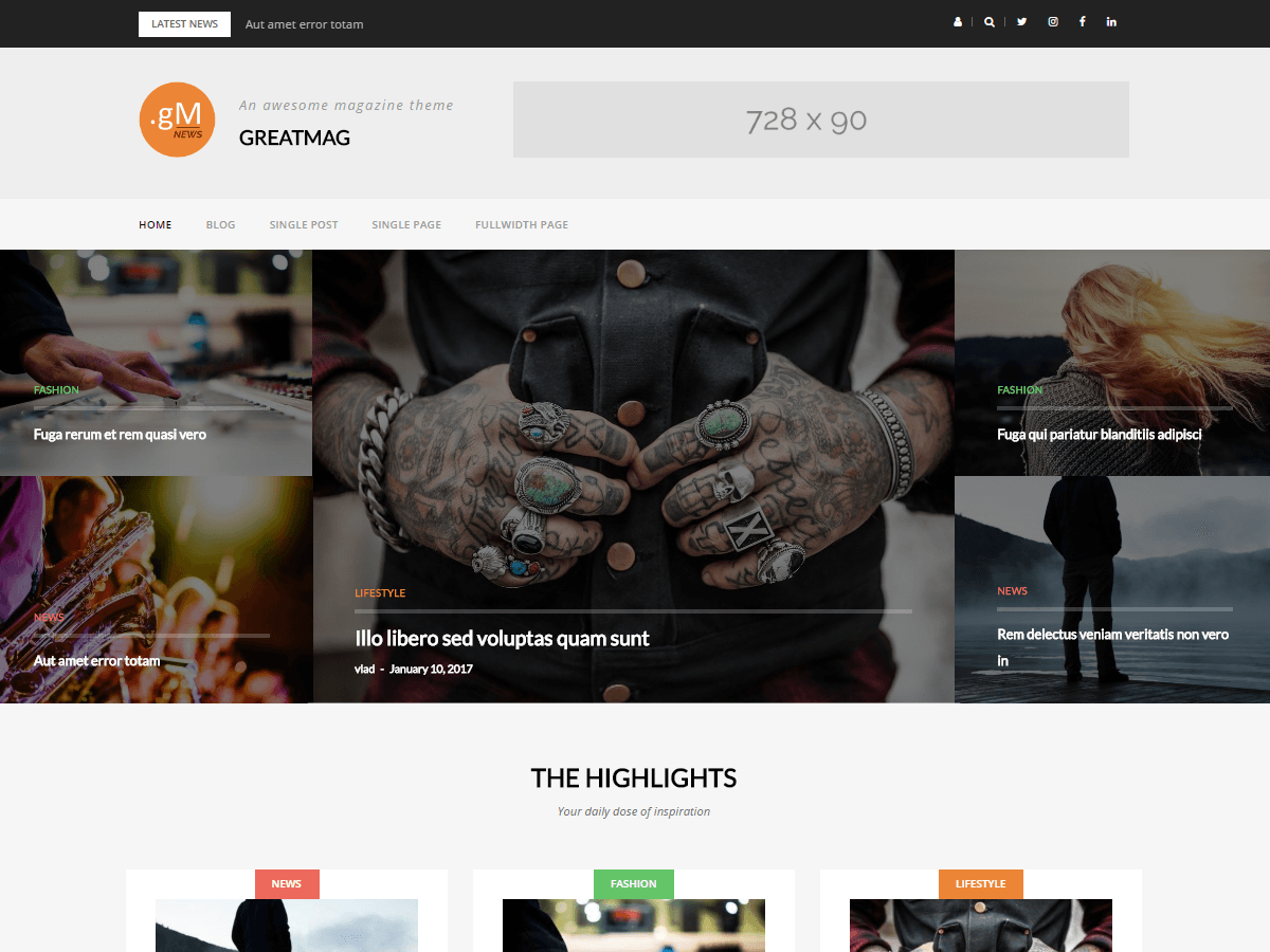 GreatMag Preview Wordpress Theme - Rating, Reviews, Preview, Demo & Download